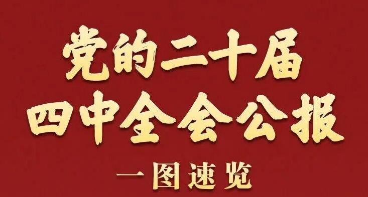 党的二十届四中全会公报一图速览